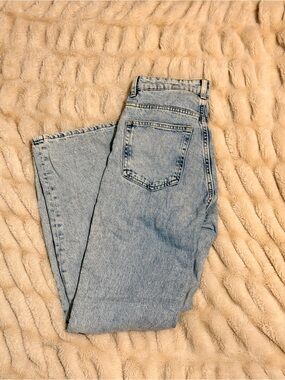 H&M High-Rise Light Blue Denim Jeans